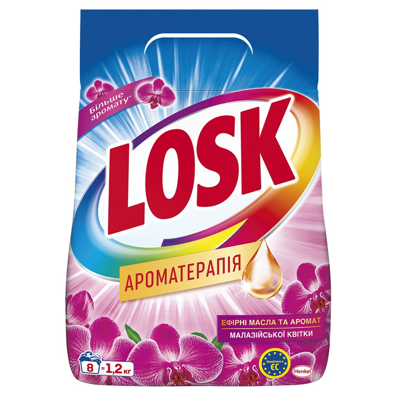 Порошок пральний LOSK Ароматерапія, універсальний, 1,2кг